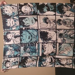 My Hero Acadamia blanket w/free My Hero Acadamia keychain